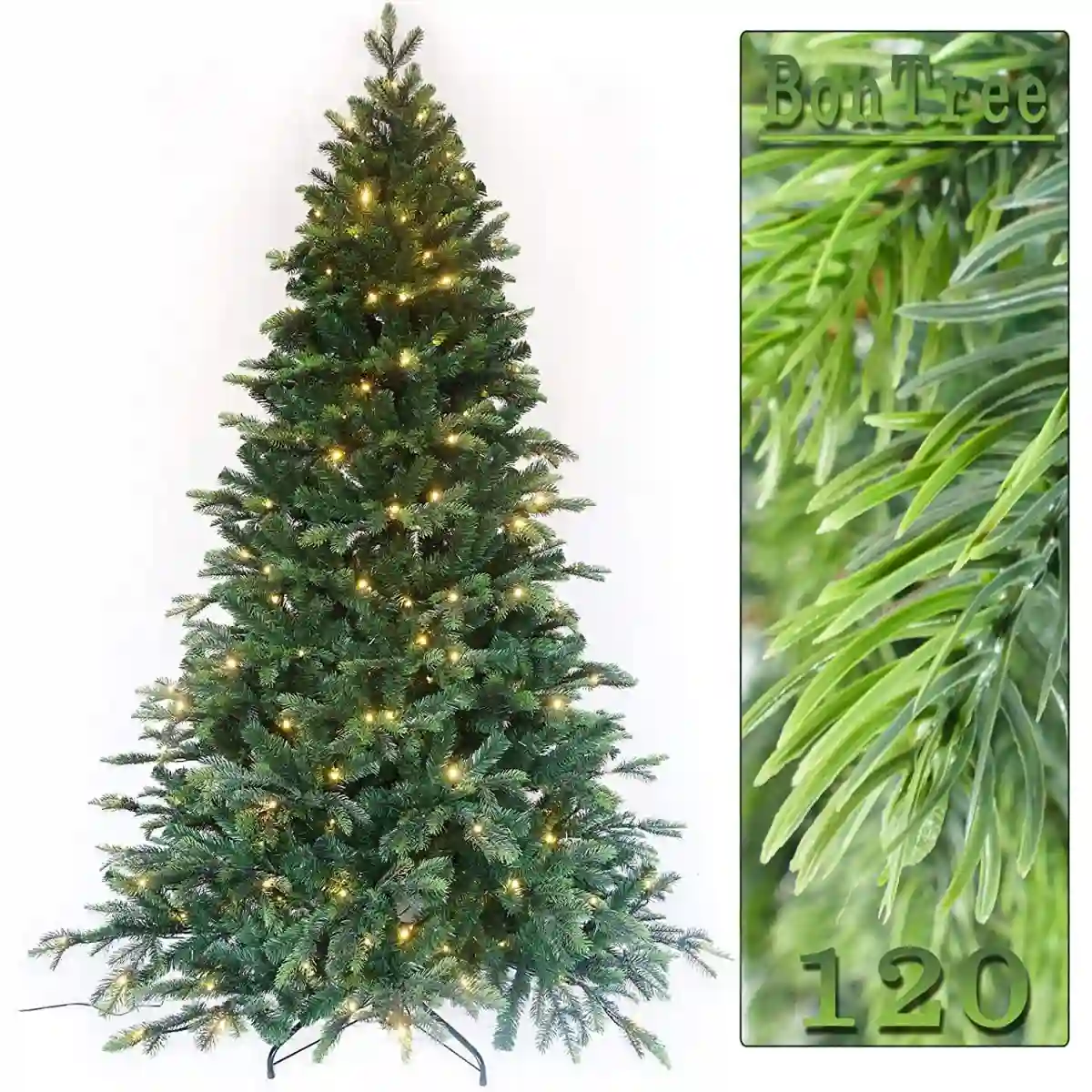 Abete Artificiale Gigante, Con Luci A Led, Albero Per Natale 2 Abete Artificiale Gigante, Con Luci A Led, Albero Per Natale - immagine 2