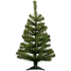 Alberello Di Natale Artificiale Con Base Da 60 Cm, Abete Verde