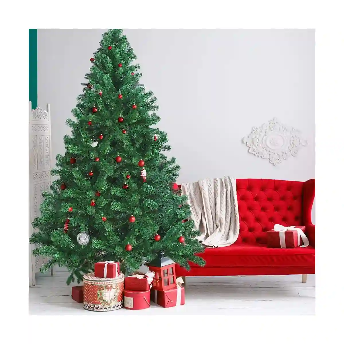 Albero Di Natale 180cm Con Custodia E 800 Rami, Realistico 2 Albero Di Natale 180cm Con Custodia E 800 Rami, Realistico - immagine 2