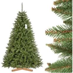 Albero Di Natale, Con Supporto In Legno, Da 220 Cm