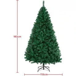 Albero Di Natale Da 180 Cm In PVC, Pieghevole, Verde Scuro -Offerte Playmobil || Villeroy & Boch || Ravensburger Negozio albero di natale da 180 cm in pvc 2