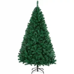 Albero Di Natale Da 180 Cm In PVC, Pieghevole, Verde Scuro