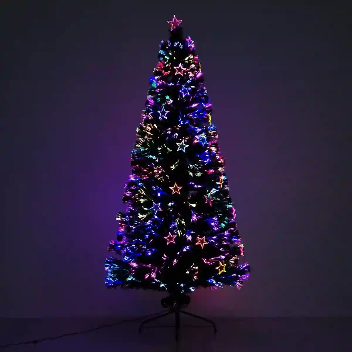 Albero Di Natale In Fibra Ottica Con 28 Luci LED, Abete Da 180 Cm 2 Albero Di Natale In Fibra Ottica Con 28 Luci LED, Abete Da 180 Cm - immagine 2
