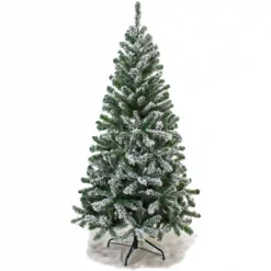 Albero Di Natale Innevato Da 180 Cm, Abete Artificiale