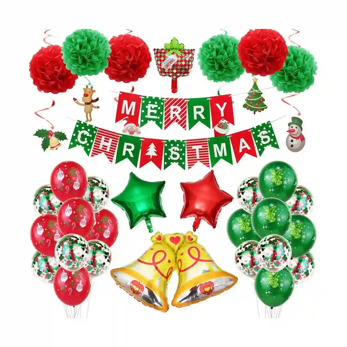 Allestimento Palloncini Di Natale, Completo, 31 Articoli 1 Allestimento Palloncini Di Natale, Completo, 31 Articoli