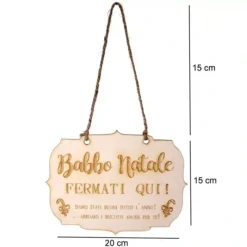 ⛄ Appendi Porta Di Babbo Natale In Legno, Arredo Casa Natalizio -Offerte Playmobil || Villeroy & Boch || Ravensburger Negozio appendi porta di babbo natale 2