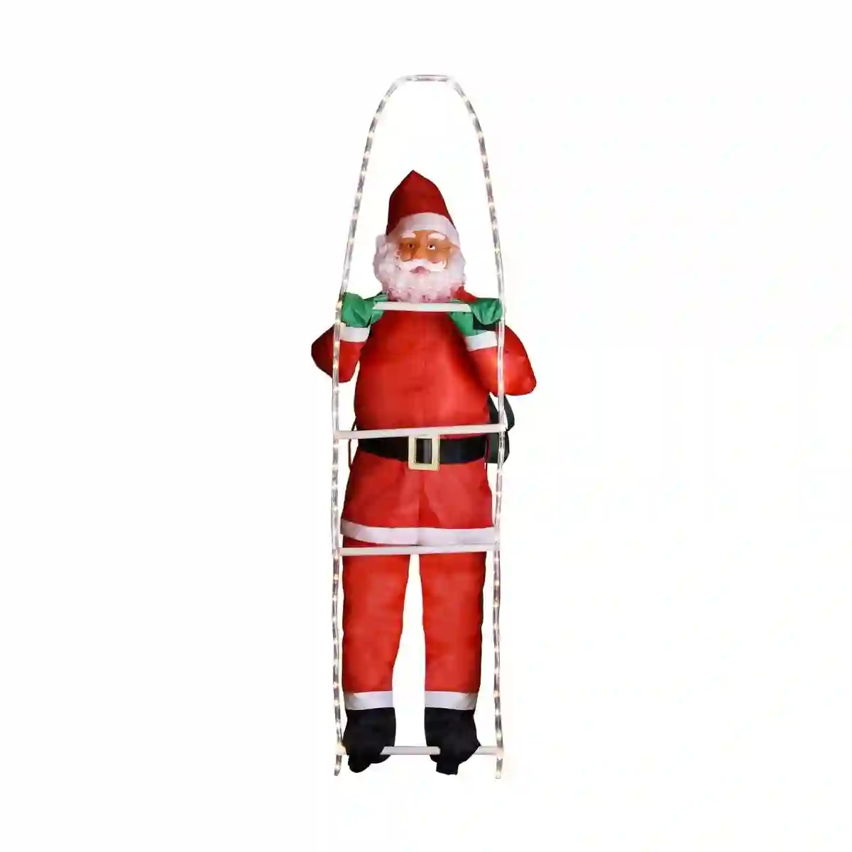 Babbo Natale LED Appeso Sulla Scala Da 90cm, Decorazioni Natalizie 4 Babbo Natale LED Appeso Sulla Scala Da 90cm, Decorazioni Natalizie - immagine 4