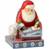 Babbo Natale Con Gesù Bambino Da 18.5 Cm, Statuina Decorativa