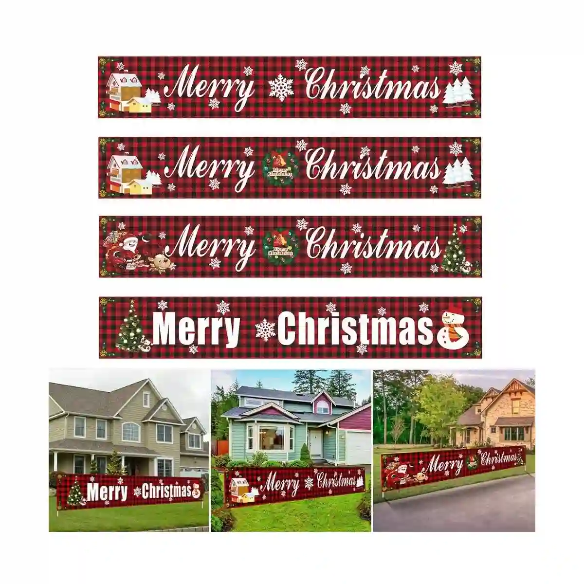 Banner Marry Christmas - Buon Natale, Decorazione Da Appendere 3 Banner Marry Christmas - Buon Natale, Decorazione Da Appendere - immagine 3