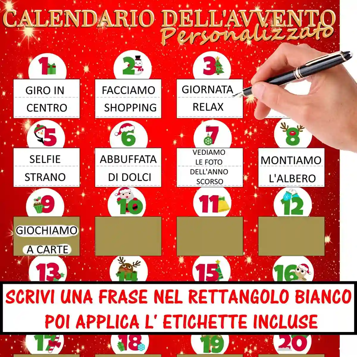Calendario Dell'avvento Gratta E Vinci, Per Il Natale 2 Calendario Dell'avvento Gratta E Vinci, Per Il Natale - immagine 2