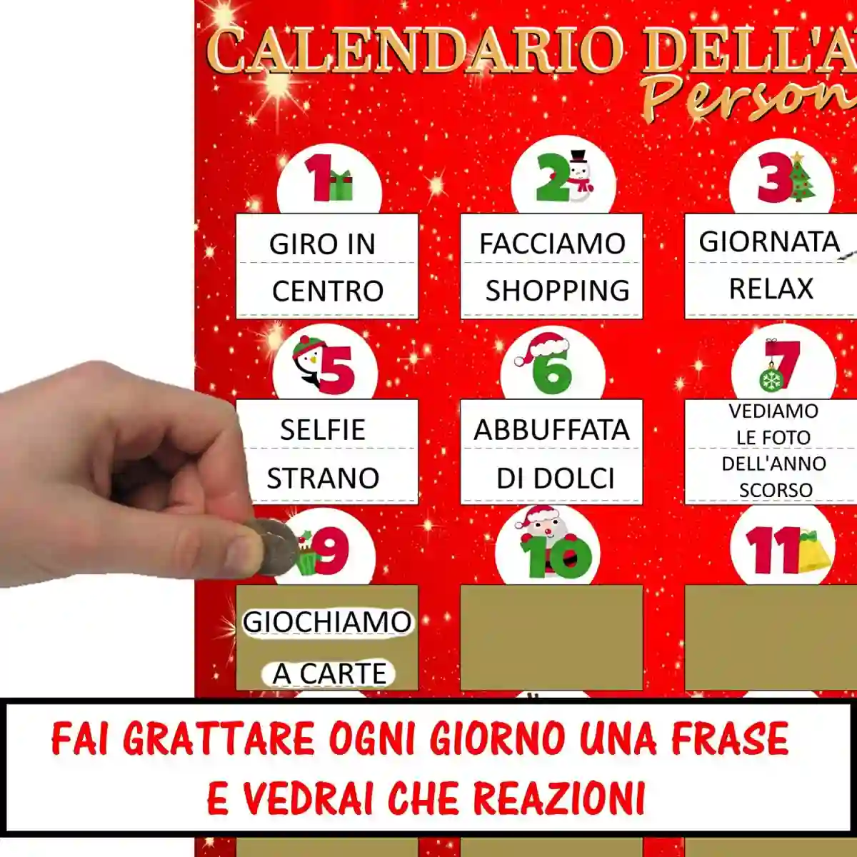 Calendario Dell'avvento Gratta E Vinci, Per Il Natale 3 Calendario Dell'avvento Gratta E Vinci, Per Il Natale - immagine 3