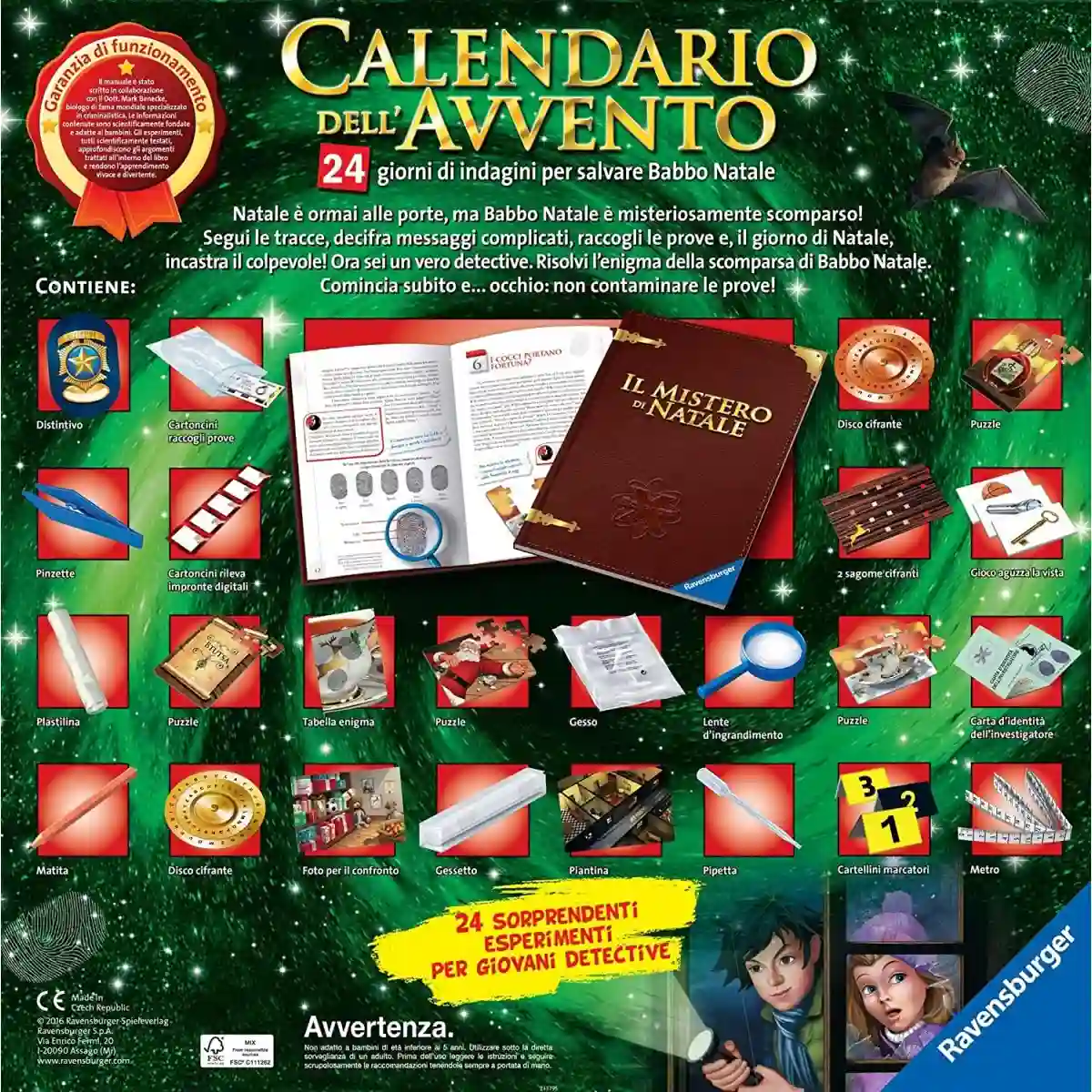 Ravensburger Calendario Dell'avvento Per Salvare Babbo Natale, Con 24 Sorprese 2 Ravensburger Calendario Dell'avvento Per Salvare Babbo Natale, Con 24 Sorprese - immagine 2