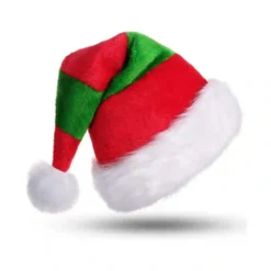 Cappello Da Babbo Natale Per Adulti, In Tessuto, Per Natale