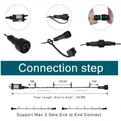 Catena Di Luci Di Natale Con 300 Led, 8 Modalità Di Illuminazione 5 Catena Di Luci Di Natale Con 300 Led, 8 Modalità Di Illuminazione -Offerte Playmobil || Villeroy & Boch || Ravensburger Negozio catena di luci di natale con 300 led 2