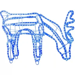 Catena Luminosa A LED 3D Blu, Renna Di Natale