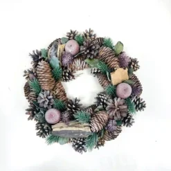 Centrotavola Ghirlanda, Corona Di Natale Da 28 Cm, Decorazione