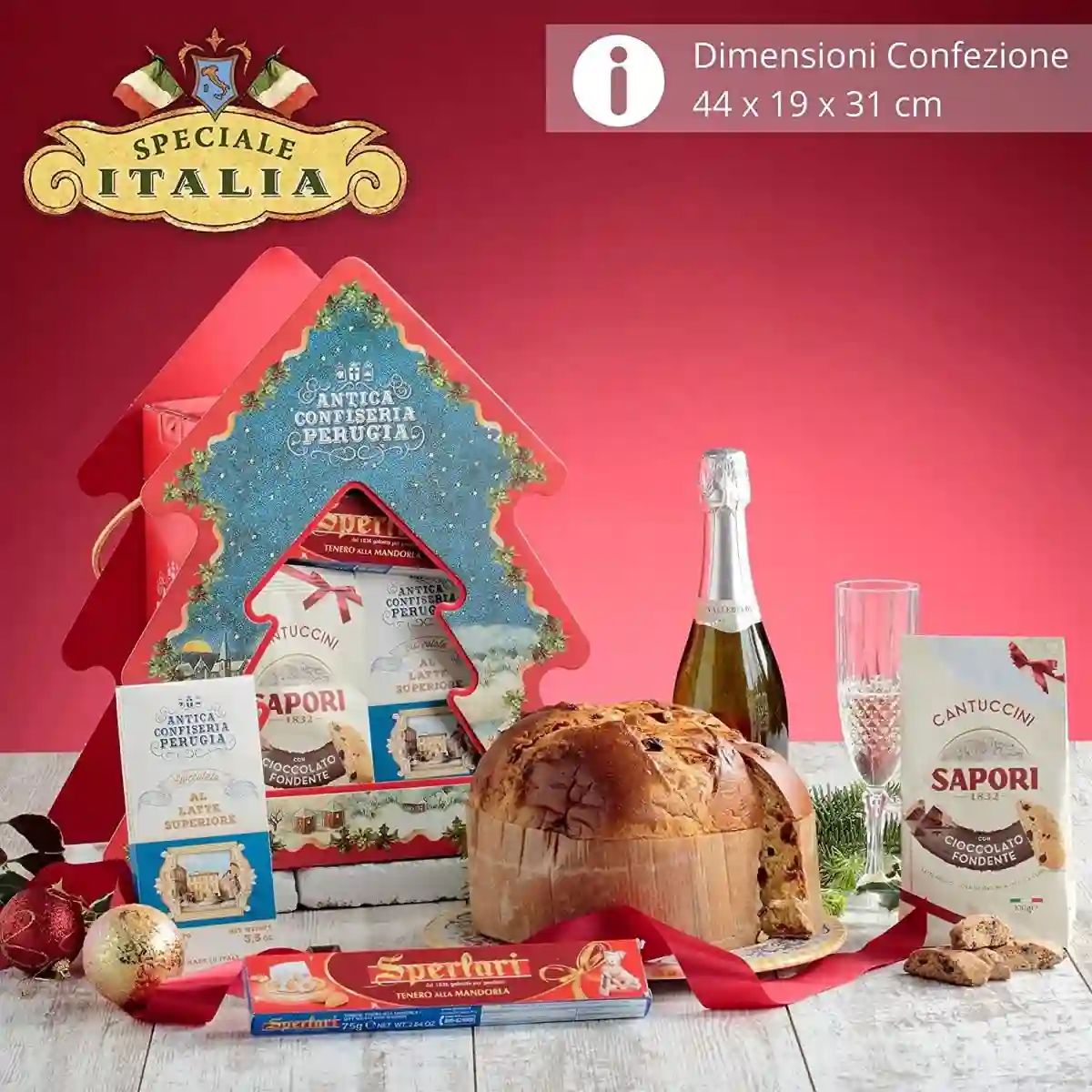 Cesto Natalizio Con Panettone Albero Di Natale E Altri Prodotti 2 Cesto Natalizio Con Panettone Albero Di Natale E Altri Prodotti - immagine 2