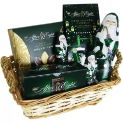 Cesto Natalizio Nestlé After Eight, Con Babbo Natale Al Cioccolato
