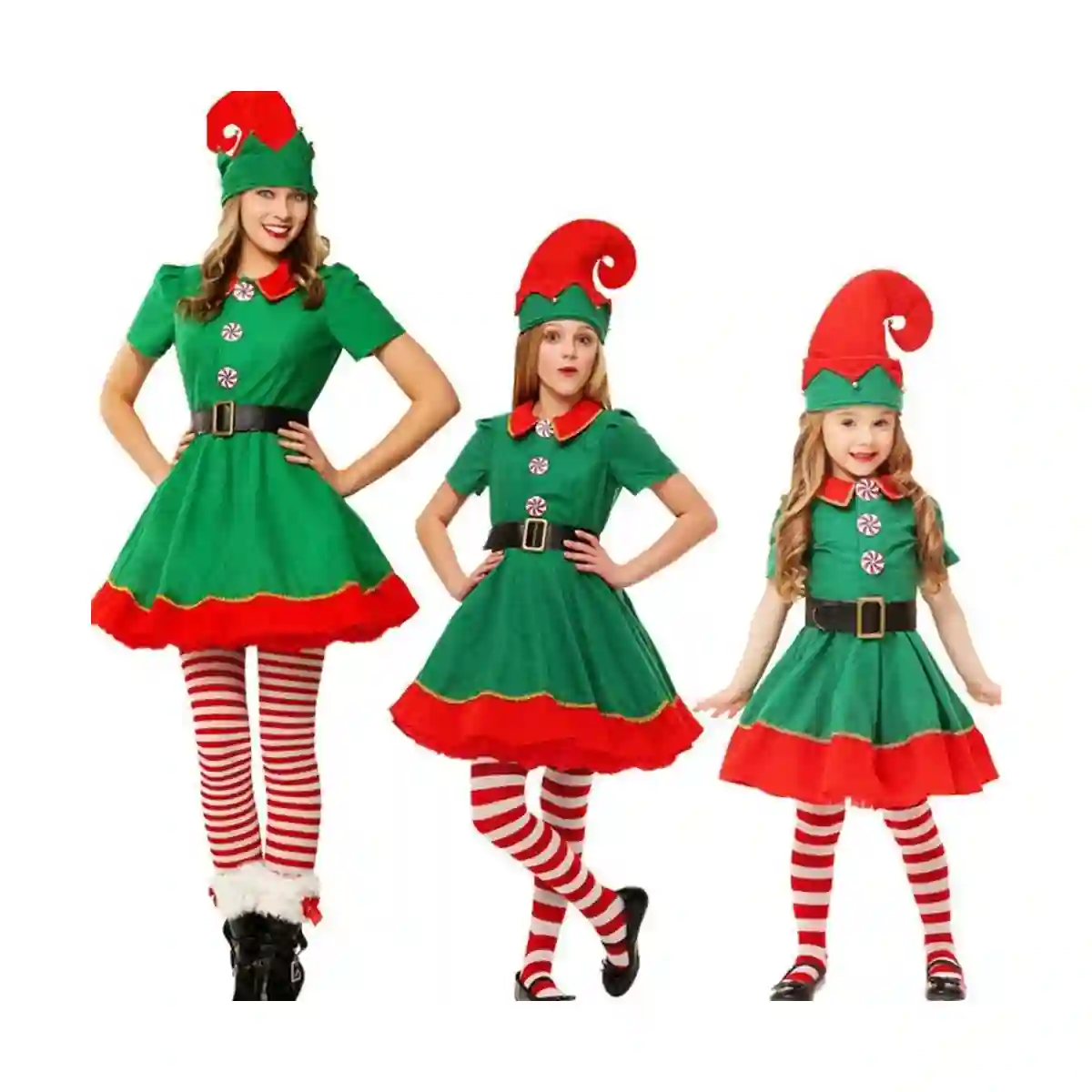 Costume Elfo Di Natale Per Tutta La Famiglia, Idea Regalo, Travestimenti 2 Costume Elfo Di Natale Per Tutta La Famiglia, Idea Regalo, Travestimenti - immagine 2