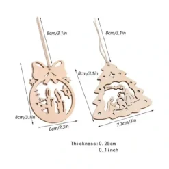 Decorazione Di Legno Per Albero Di Natale, 50 Pezzi, Stile Vintage -Offerte Playmobil || Villeroy & Boch || Ravensburger Negozio decorazione di legno per albero di natale 2