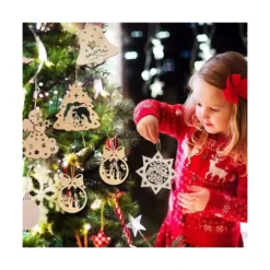 Decorazione Di Legno Per Albero Di Natale, 50 Pezzi, Stile Vintage -Offerte Playmobil || Villeroy & Boch || Ravensburger Negozio decorazione di legno per albero di natale 4