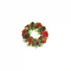 Ghirlanda Con Agrifoglio, Anello Di Natale Con Decorazioni