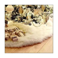 Gonna Bianca In Peluche Per Albero Di Natale Da 90 X 78 Cm -Offerte Playmobil || Villeroy & Boch || Ravensburger Negozio gonna bianca in peluche per albero di natale 2