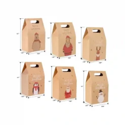 Kit 12 Scatole Regalo Di Natale, Carta Kraft, Resistenti -Offerte Playmobil || Villeroy & Boch || Ravensburger Negozio kit 12 scatole regalo di natale 2