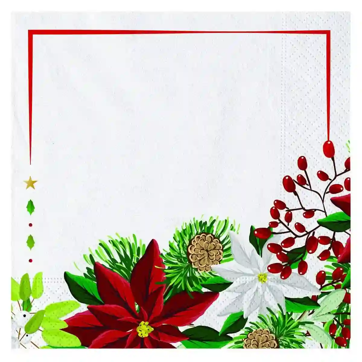 Kit 16 Persone, Tema Stella Di Natale, Coordinato Tavola Natalizio 4 Kit 16 Persone, Tema Stella Di Natale, Coordinato Tavola Natalizio - immagine 4