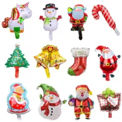 Kit Con 24 Palloncini Di Natale Assortiti, Supershape