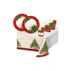 Kit Per 32 Ospiti Tema Natale, Stampe Albero Natalizio E Stella