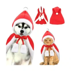 Mantello Con Cappuccio Per Animali Domestici Di Natale