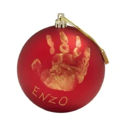 Pallina Di Natale Personalizzabile Con L'impronta E Nome