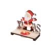 Portacandele Babbo Natale, Centrotavola In Legno, Simpatico E Originale