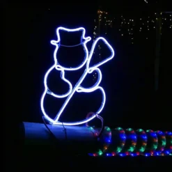 Pupazzo Di Neve Luminoso, Decorazione Per Natale