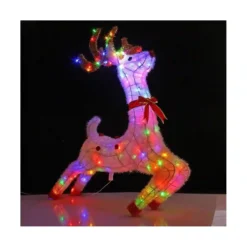 Renna Luminosa A Led Multicolor Da 1 Metro, Decorazione Di Natale