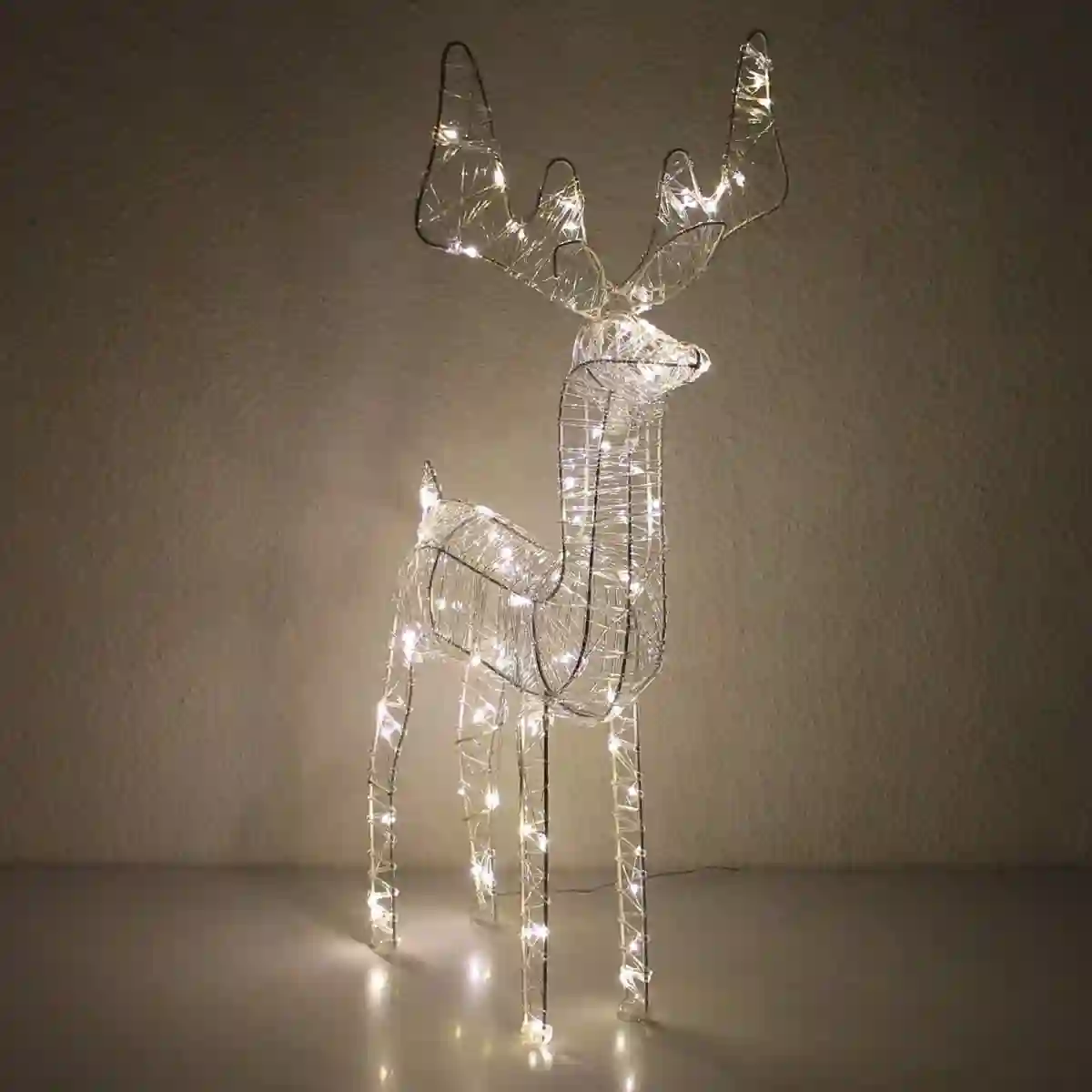 Renna Luminosa Con 80 Led, Decorazione Di Natale 2 Renna Luminosa Con 80 Led, Decorazione Di Natale - immagine 2