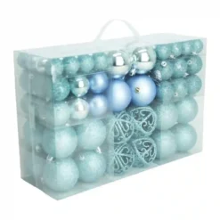 Scatola Con 101 Palline Di Natale Metallo, Blu Ghiaccio E Azzurro E Puntale 7 Scatola Con 101 Palline Di Natale Metallo, Blu Ghiaccio E Azzurro E Puntale -Offerte Playmobil || Villeroy & Boch || Ravensburger Negozio scatola con 101 palline di natale metallo blu ghiaccio 3