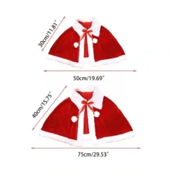 Scialle, Mantello Rosso Natalizio Per Adulti, Abito Babbo Natale -Offerte Playmobil || Villeroy & Boch || Ravensburger Negozio scialle mantello rosso natalizio per adulti 2