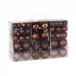 Set 100 Palline Di Natale Bronzo Da 3/4/6 Cm, Perfette Per Decorare