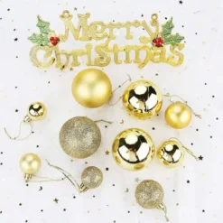 Set 100 Palline Oro E Argento Per Albero Di Natale, 4 Stili, Con Scatola -Offerte Playmobil || Villeroy & Boch || Ravensburger Negozio set 100 palline oro e argento per albero di natale 2