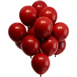 Set 100 Palloncini Rossi In Lattice, Per Feste O Natale