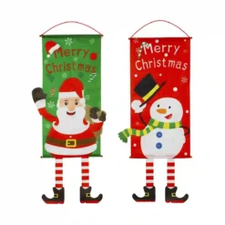 Set 2 Banner Verticali Di Natale, Decorazioni Per Allestimenti