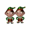 Set 2 Palloncini Elfo Di Natale In Mylar, Per Feste