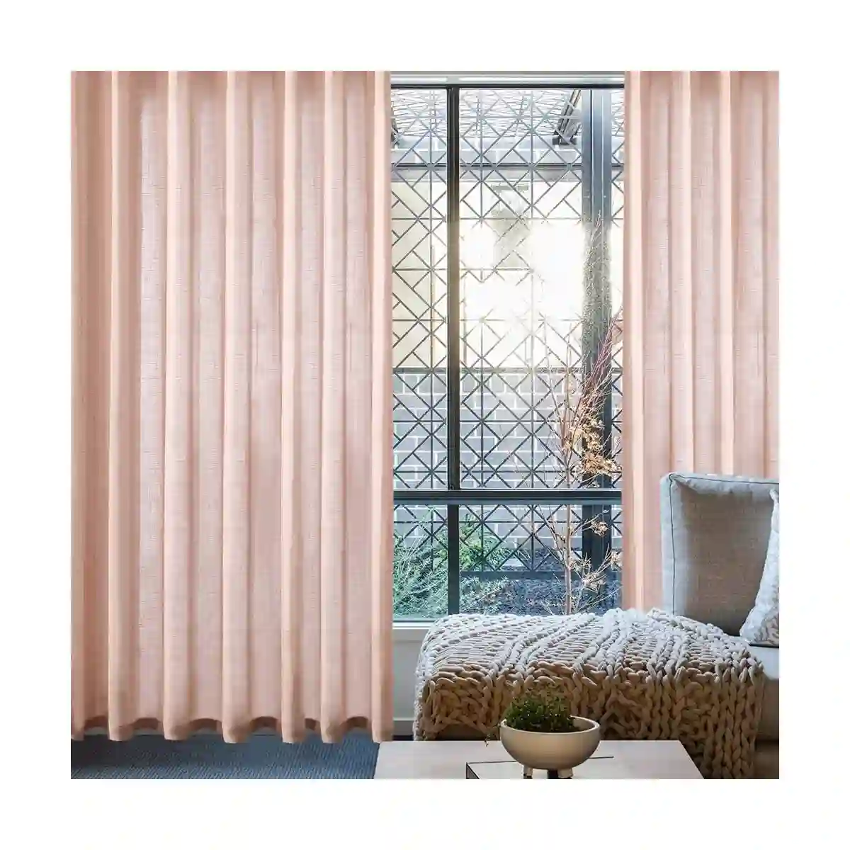 Set 2 Tende Di Natale Trasparenti Con Occhielli, Arredo Casa 4 Set 2 Tende Di Natale Trasparenti Con Occhielli, Arredo Casa - immagine 4