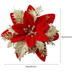 Set 20 Fiori Artificiali Rossi Per L'albero Di Natale, Da 20 Cm -Offerte Playmobil || Villeroy & Boch || Ravensburger Negozio set 20 fiori artificiali rossi per l albero di natale 3