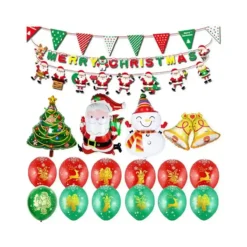 Set 21 Addobbi Di Natale, Set Per Allestimenti