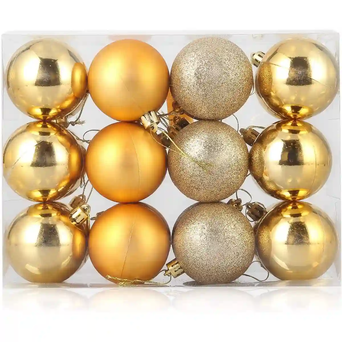 ❄ Set 24 Palline Di Natale Con 3 Finiture Speciali 1 ❄ Set 24 Palline Di Natale Con 3 Finiture Speciali