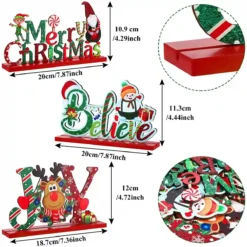 Set 3 Decorazioni Natale Da Tavola, In Legno, Originali 5 Set 3 Decorazioni Natale Da Tavola, In Legno, Originali -Offerte Playmobil || Villeroy & Boch || Ravensburger Negozio set 3 decorazioni natale da tavola 2