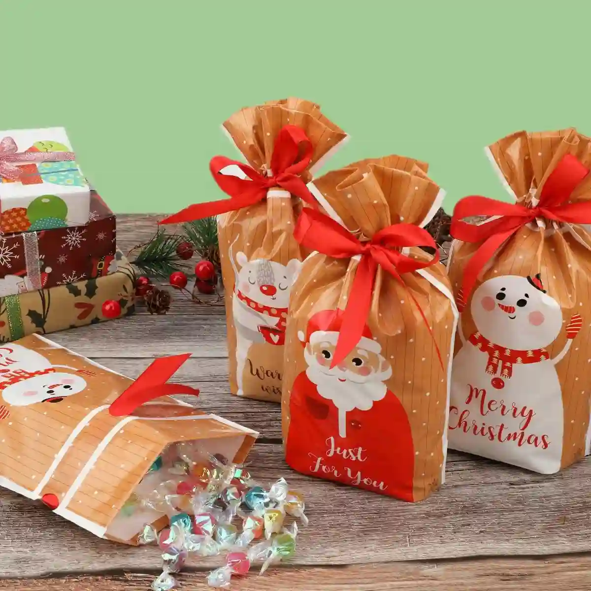 Set 30 Sacchetti Regalo Per Natale, Piccoli Doni 4 Set 30 Sacchetti Regalo Per Natale, Piccoli Doni - immagine 4